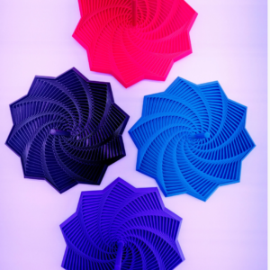 3D printed 10 star fidget toy